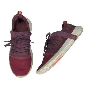 Under Armour Ua Vibe Shoes Burgundy Slip On Athletic Sneakers Shoes
